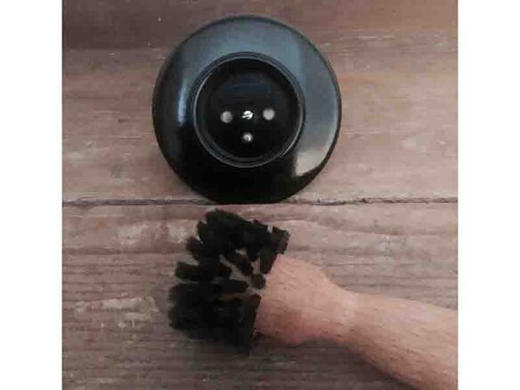 cleaning brush for electrical outlets  