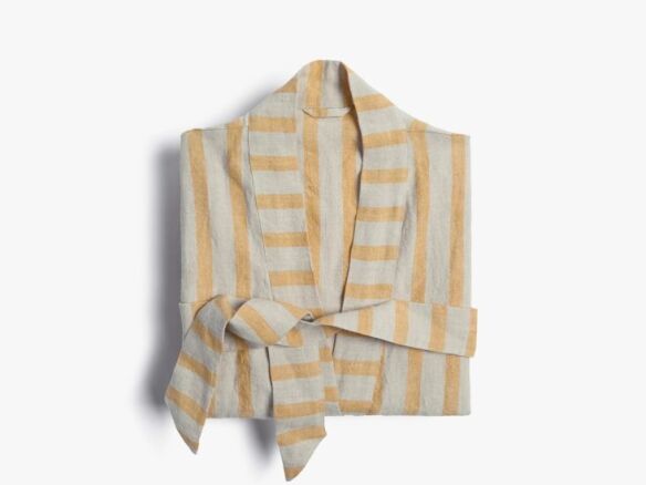 linen stripe robe 16